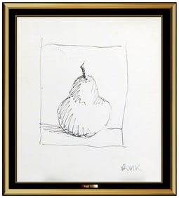 Robert Kulicke Modern Still Life Ink Drawing Signed Original Framed Artwork