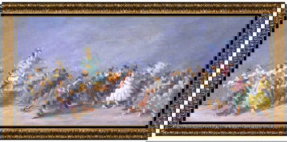 Lee Jackson Ballet Dance Figurative Painting on Board Signed Large Framed Artwork