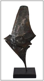 Luciano Minguzzi Signed Large Bronze Due Ombre Colorate Sculpture Art