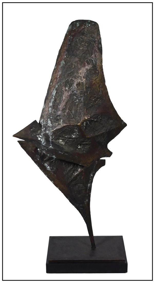 Luciano Minguzzi Signed Large Bronze Due Ombre Colorate Sculpture Art (1 of 5)