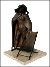 Harry Marinsky Signed Bronze Nude Female Sculpture Art