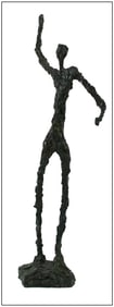 Wendy Fisher Signed Bronze Figurative Sculpture Modern Salute Art