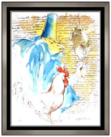 Leroy Neiman Signed Serigraph Punchinello Modern Painting Art