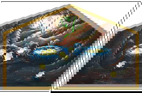 Timothy Chapman Signed Large Oil Animal Painting on Board Framed Art: This lot includes:Gallery COA & free domestic shipping (*insurance and international shipping for an additional charge)Artist: Timothy ChapmanTitle: Spirostreptida with BroodMedium: Acrylic painting o