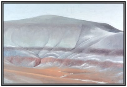 James Moore Signed Original Oil Landscape Painting on Canvas Framed Art