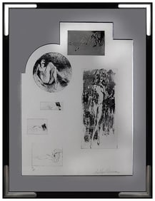Leroy Neiman Signed Original Rare Etching Female Playboy Figurative Art