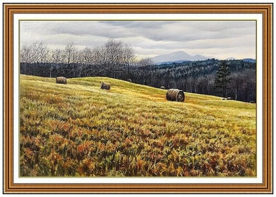 Brian Kliewer Signed Original Oil Rural Landscape Painting on Canvas Framed