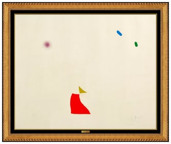 Joan Miro Signed Large Etching Aquatint Plate 5 Mallorca Abstract Art