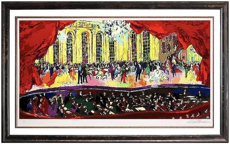 Leroy Neiman Signed Large Serigraph La Traviata Metropolitan Opera Art