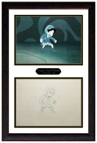 Filmation Studios Signed Pinocchio Hand-Painted Production Cel Animation Art