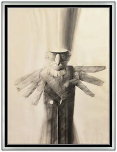 Joseph Piccillo Signed Original Charcoal Figurative Drawing Framed Art: This lot includes:Gallery COA & free domestic shipping (*insurance and international shipping for an additional charge)Artist: Joseph PiccilloTitle: Study - February 1973Medium: Charcoal Drawing Figur