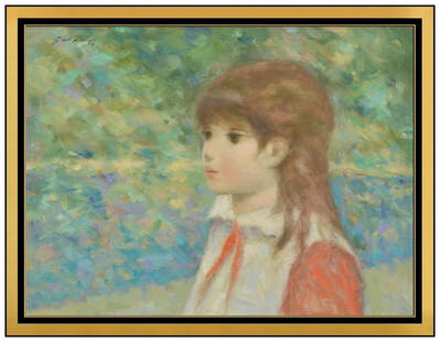 Andre Gisson Signed Original Oil Landscape Portrait Painting on Canvas Framed: This lot includes:Gallery COA & free domestic shipping (*insurance and international shipping for an additional charge)Artist: Andre GissonTitle: Quiet Day By The LakeMedium: oil painting on canvasSiz