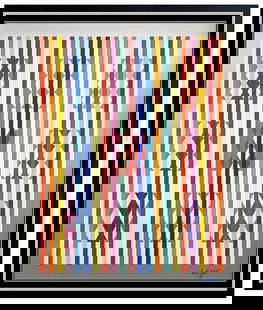 Yaacov Agam Signed Original Large Color Silkscreen Modern Op Art: This lot includes:Gallery COA & free domestic shipping (*insurance and international shipping for an additional charge)Artist: Yaacov AgamTitle: The EclipseMedium: Color SilkscreenSize: archival matte