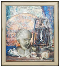 Arthur Meltzer Signed Original Oil Painting on Canvas Framed Art