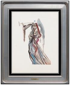 Salvador Dali Signed Divine Comedy Paradise Canto Engraving Surreal Art