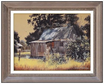 Darwin Musselman Signed Original Oil Landscape Painting on Canvas Framed Art