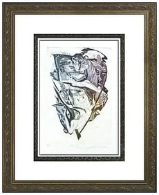 Alfred Gockel Signed Etching Aquatint Mephisto Figures Animal Framed Art