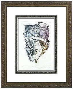 Alfred Gockel Signed Etching Aquatint Mephisto Figures Animal Framed Art: This Lot Includes:Gallery Coa & Free Domestic Shipping (*Insurance And International Shipping For An Additional Charge)Artist: Alfred GockelTitle: MephistoMedium: Etching AquatintSize: 17 ½&rdq
