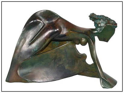 Jean Robert Ipousteguy Signed Original Ver Lou Bronze Female Sculpture Art: This Lot Includes:Gallery Coa & Free Domestic Shipping (*Insurance And International Shipping For An Additional Charge)Artist: Jean Robert IpousteguyTitle: Ver LouMedium: BronzeSize: 11&rdquo; x 17&rd