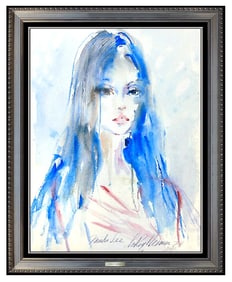 Leroy Neiman Signed Original Watercolor Maiko Lee Playboy Painting Art