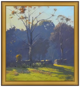 John Phillip Osborne Signed Original Oil Landscape Painting on Canvas Framed