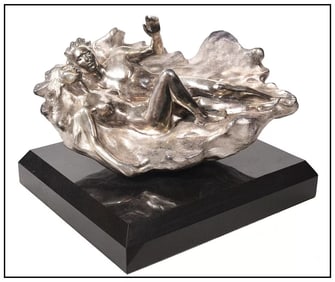Frederick Hart Signed Original Bronze Silver Leafing Genesis Figures Sculpture