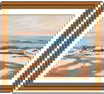 Terry Tomalty Signed Original Oil Landscape Water Painting on Board Framed: This lot includes:Gallery COA & free domestic shipping (*insurance and international shipping for an additional charge)Artist: Terry TomaltyTitle: Snowy Fields of TranquilityMedium: Oil Painting On Bo