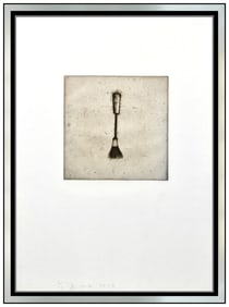 Jim Dine Signed Original Four German Brushes Etching Plate 3 Framed Art