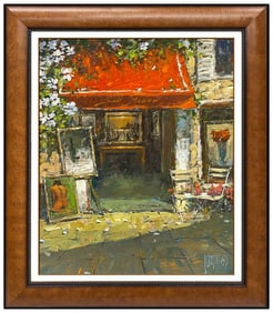Marko Mavrovich Signed Original Oil Italy Cityscape Painting on Canvas Art