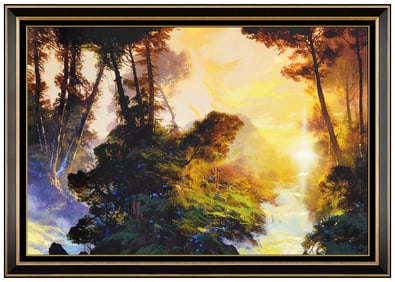 Dale Terbush Signed Original Enchanted Love Giclee on Canvas Framed Art