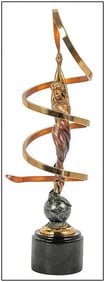 James Lacasse Signed Original Bronze Compassion Female Figurative Sculpture
