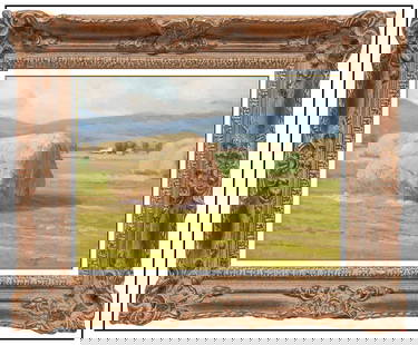 Jason Benjamin Signed Original Oil Rural Landscape Painting on Canvas Board: This Lot Includes:Gallery Coa & Free Domestic Shipping (*Insurance And International Shipping For An Additional charge)Artist: Jason BenjaminTitle: Haystack HeavenMedium: Oil Painting On Canvas Board