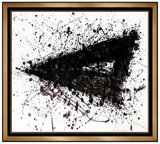Sam Francis Signed Original SF 225 Color Lithograph Abstract Framed Art