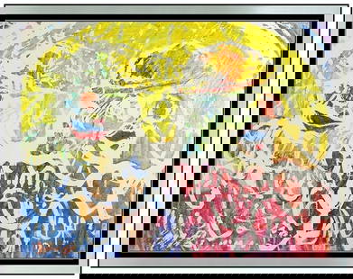 Richard Morhous Signed Original Large Acrylic Portrait Painting Framed Art: This lot includes:Gallery COA & free domestic shipping (*insurance and international shipping for an additional charge)Artist: Richard MorhousTitle: Duo in the LightMedium: Acryilc PaintingSize: 22" x