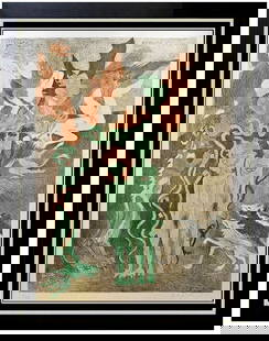 Raphael Soyer Signed Gentleman From Cracow Deluxe Color Lithograph Framed Art: This lot includes:Gallery COA & free domestic shipping (*insurance and international shipping for an additional charge)Artist: Raphael SoyerTitle: HellMedium: Deluxe Lithograph on Arches art paperSize