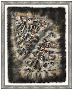 Dan Miller Signed Original Mixed Media Abstract Landscape City Painting Framed: This Lot includes:Gallery Coa & Free Domestic Shipping (*Insurance And International Shipping For An Additional Charge)Artist: Dan MillerTitle: Peaceful NightMedium: Mixed MediaSize: 14 &frac12;&rdquo