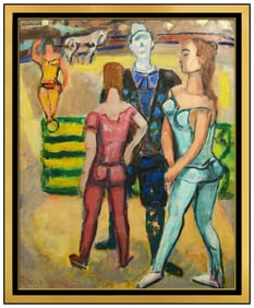 Gerrit Hondius Signed Original Oil Female Figurative Painting on Board Framed