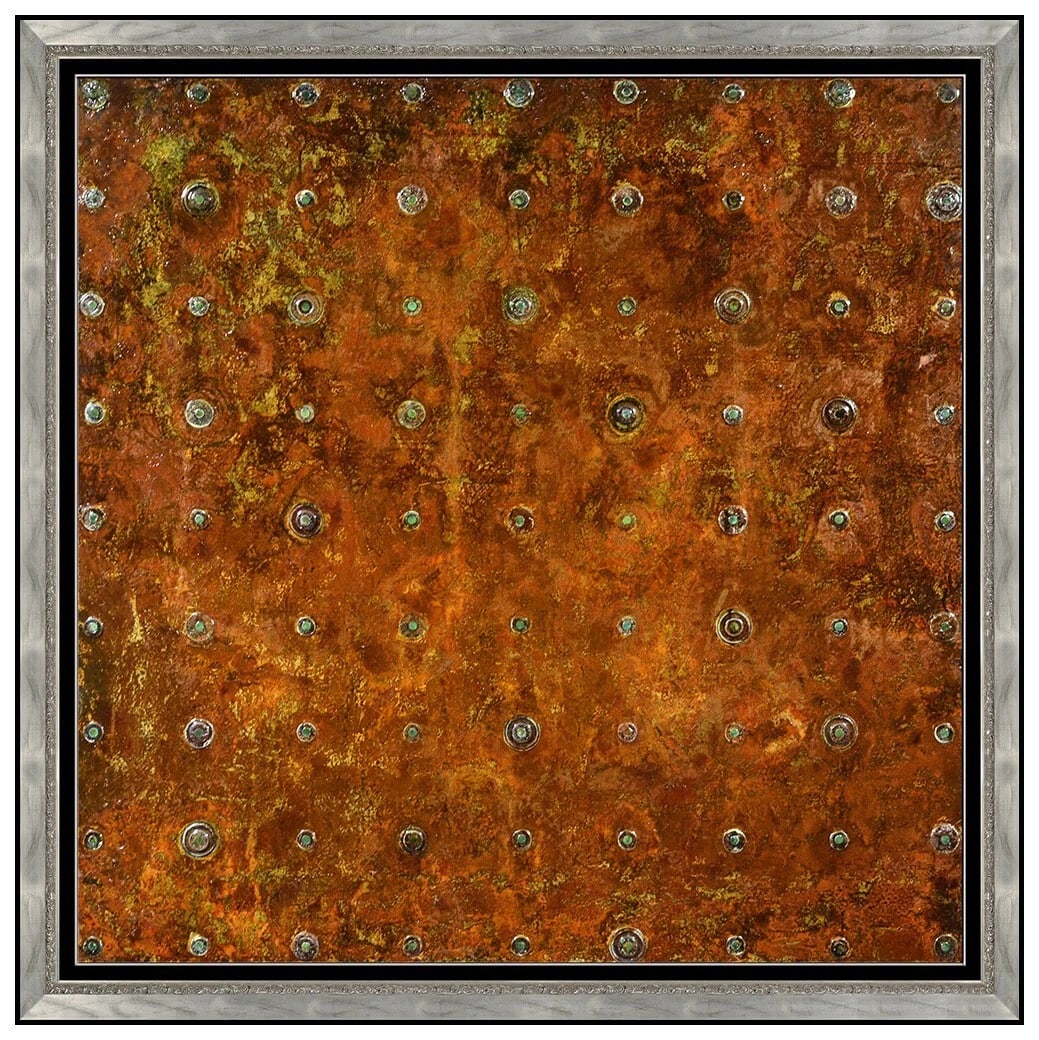 Sylvain Louis Seize Signed Original Large Oil Abstract Modern Painting Framed (1 of 6)