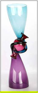 Richard Royal Signed Original Large Hand-Blown Glass Sculpture Modern Art: This lot includes: Gallery COA & free domestic shipping (*insurance and international shipping for an additional charge)  Artist: Richard Royal Title: Relationship Medium: Hand Blown Glass Size: 29&rd