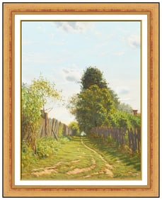Andrei Gerasimov Signed Original Oil Landscape Painting on Board Framed Art