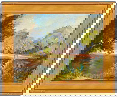 Donna Schuster Original Oil Painting On Board Landscape Signed California Art: This lot includes:Gallery COA & free domestic shipping (*insurance and international shipping for an additional charge)Artist: Donna SchusterTitle: Californian LandscapeMedium: oil painting on boardSi