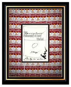 ANDY WARHOL Original Signed CAMPBELLS TOMATO SOUP Ink DRAWING Pop ART painting