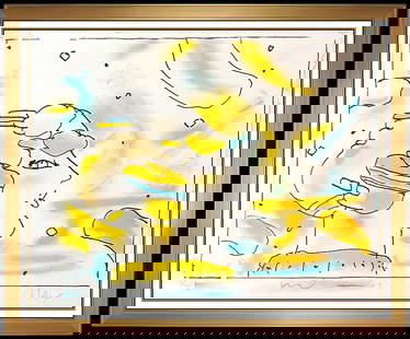 Peter Max Signed From Another Planet Color Lithograph Cosmic Framed Art: This lot includes:Gallery COA & free domestic shipping (*insurance and international shipping for an additional charge)Artist: Peter Max Title: From Another PlanetMedium: Color LithographSize: 21.5" x