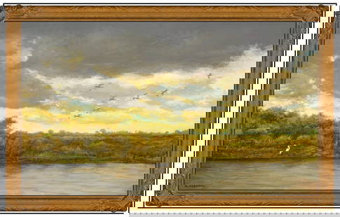 Michael D Hodowal Signed Original Oil Landscape Painting on Canvas Framed Art: This Lot Includes:Gallery Coa & Free Domestic Shipping (*Insurance And International Shipping For An Additional charge)Artist: Michael D Hodowal Title: The Mysteries Of The Everglades Medium: Oil Pain