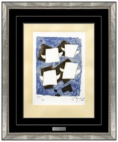 Georges Braque Signed Taureaux Ailes Lithograph Animal Toro Framed Art