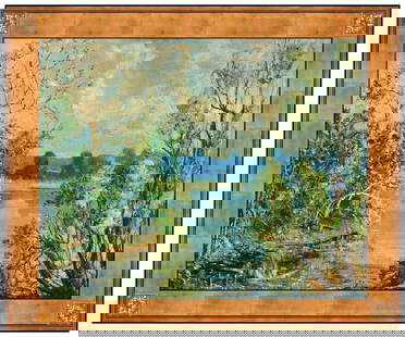 William Chadwick Signed Original Oil Landscape Painting on Board Framed Art: This lot includes:Gallery COA & free domestic shipping (*insurance and international shipping for an additional charge)Artist: William ChadwickTitle: Eternal HorizonsMedium: Oil on Board PaintingSize: