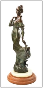 Howard Rogers Signed Original Large Bronze Samantha Female Sculpture Art