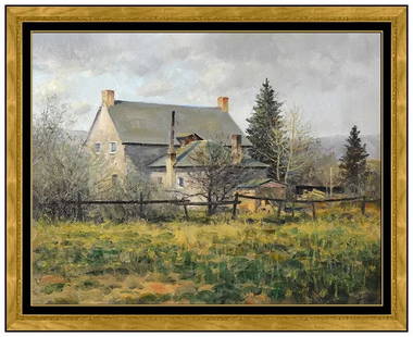 Terrance Hick Signed Original Oil Landscape Painting on Canvas Framed Art: This Lot Includes:Gallery Coa & inhouse shipping (*Insurance And International Shipping For An Additional Charge)Artist: Terrance Hick Title: Base Of South TentMedium: Oil Painting On CanvasSize: 22&r