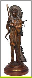 Susan Kliewer Signed Original Cheyenne Splendor Bronze Native American Sculpture: This lot includes:Gallery COA & inhouse shipping (*insurance and international shipping for an additional charge)Artist: Susan Kliewer Title: Cheyenne SplendorMedium: Bronze Size: 26&rdquo; x 10&rdquo