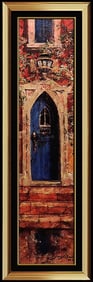 James Coleman Signed Original Large Embellished Giclee Cityscape on Canvas Art